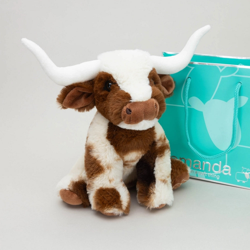 Texas Longhorn Cow Small Soft Toy