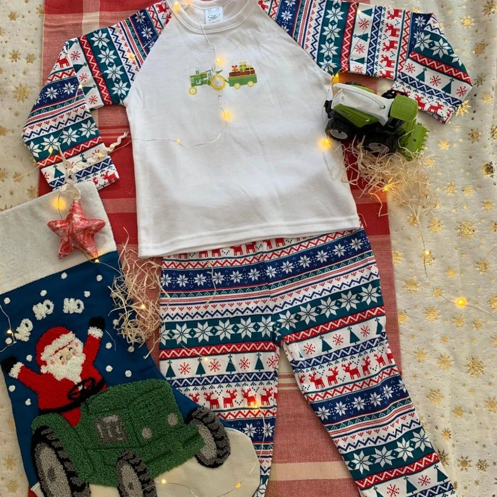 Christmas Eve Box-Vintage Tractor