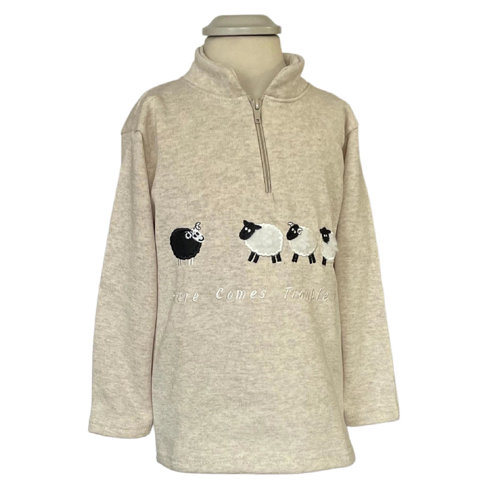 Sheep Zipped Sweatshirt