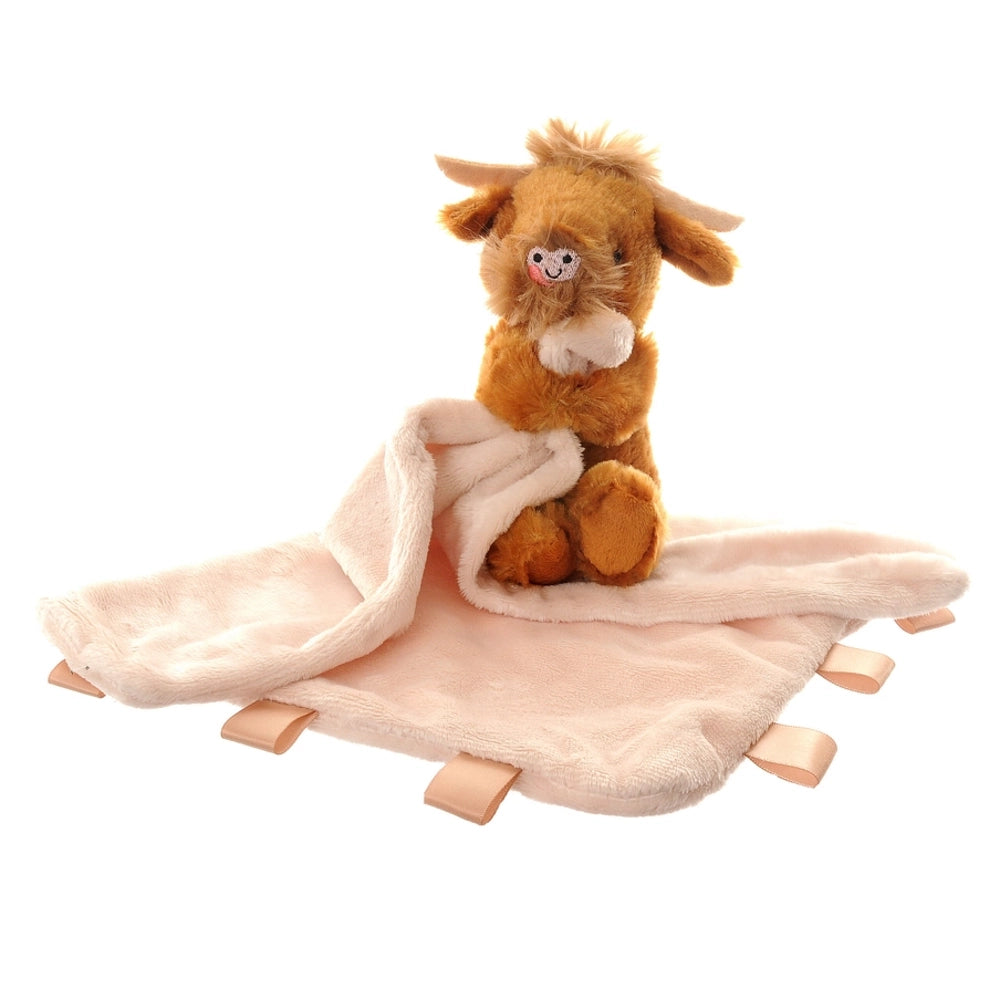 Highland Cow Plush Comforter | Ziggle Baby