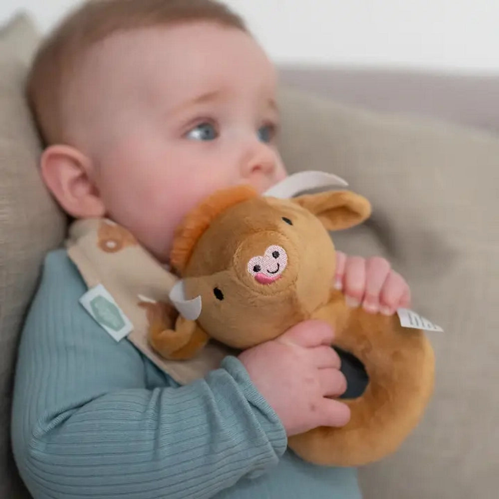 Highland Cow Baby Rattle