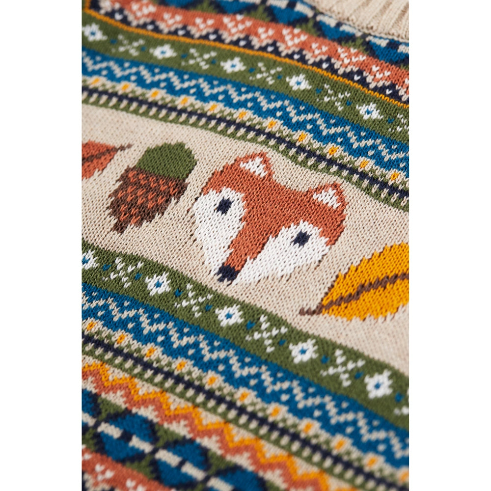 Woodland Friends Fairisle Knitted Jumper | Frugi
