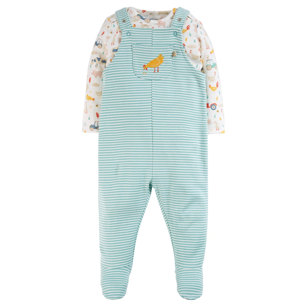 Farmyard Dungaree Outfit Frugi
