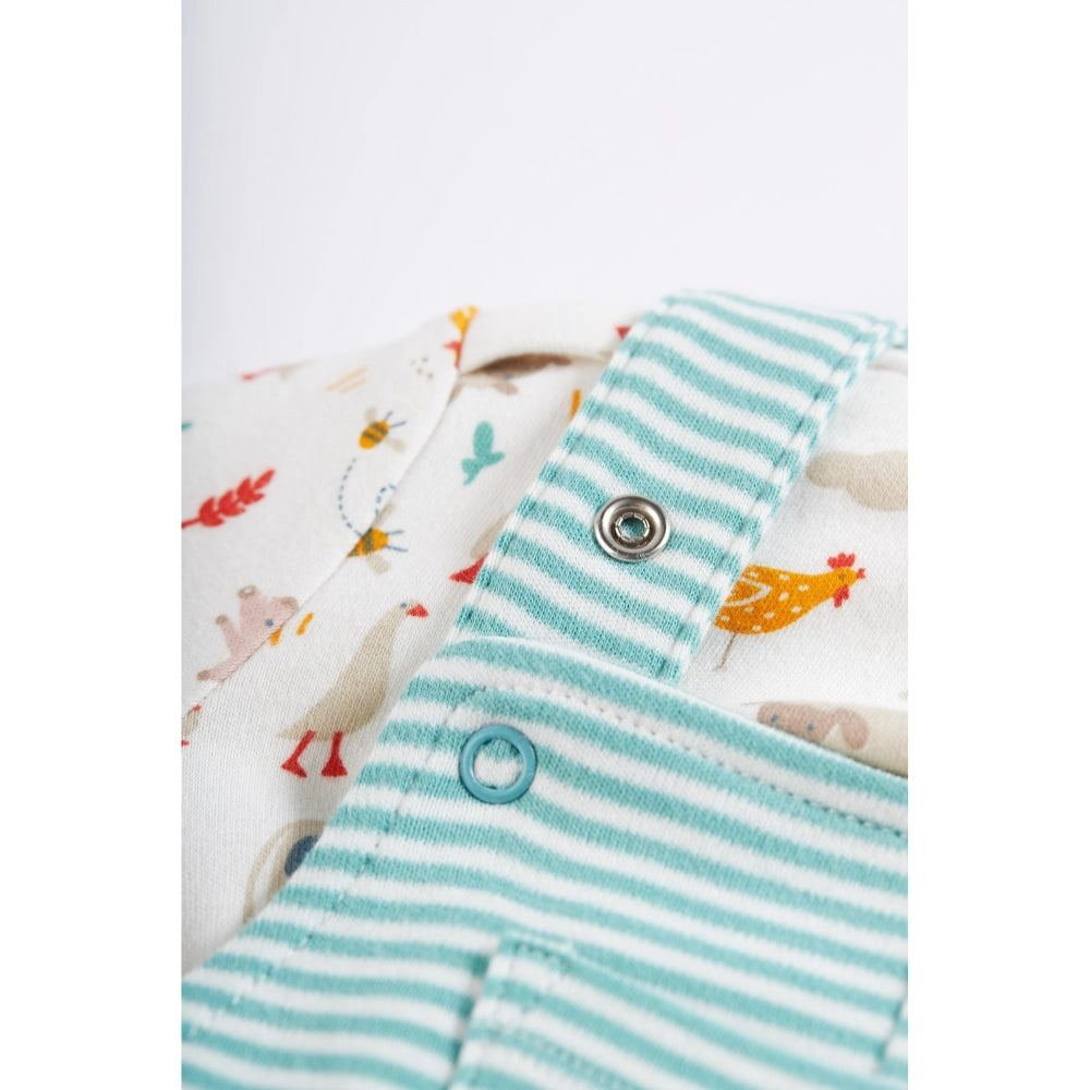 Farmyard Dungaree Outfit Frugi