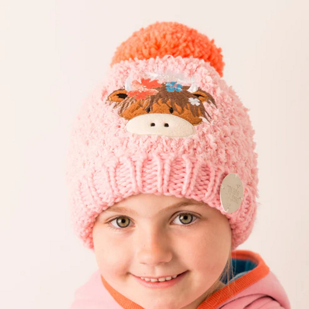 Bonnie Highland Cow Bobble Hat | Blade & Rose