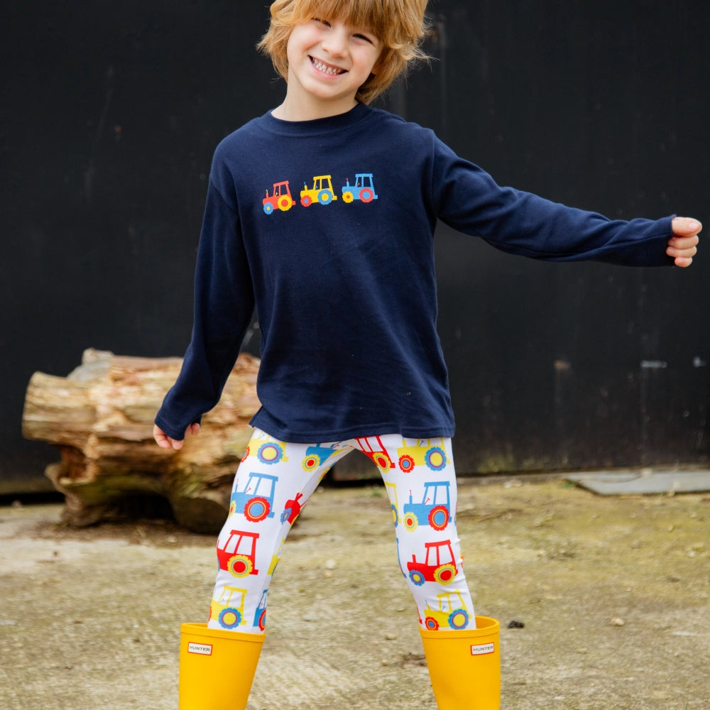 Colourful Tractor Leggings | Cotswold Baby Co