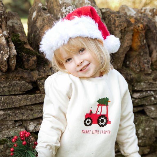 Red Tractor Cream Christmas Jumper | Cotswold Baby Co