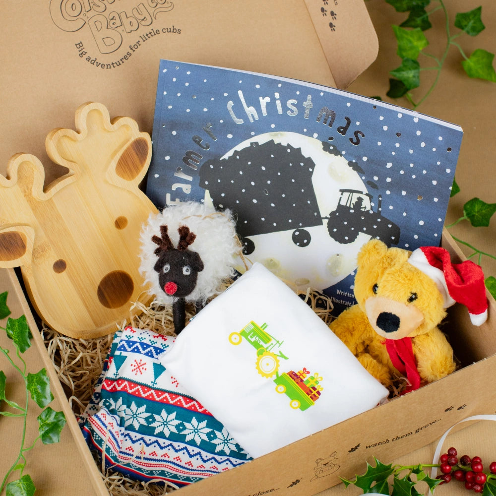 Christmas Eve Box-Vintage Tractor