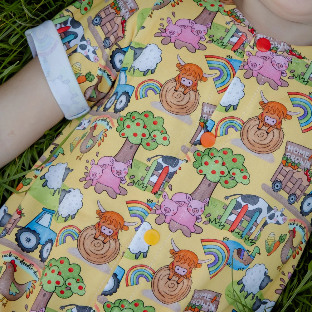 Yellow Farm Short Sleeved Romper | Cotswold Baby Co.