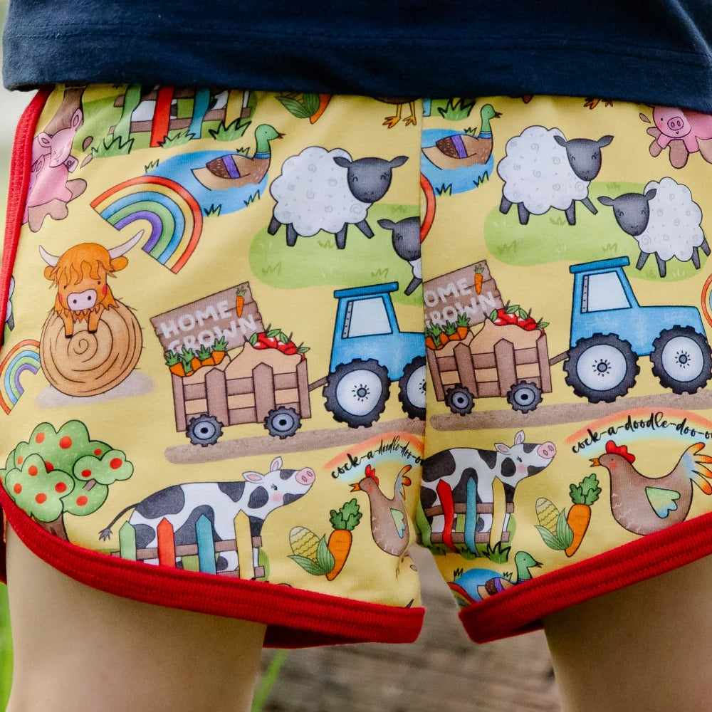 Yellow Farm Shorts| Cotswold Baby Co.