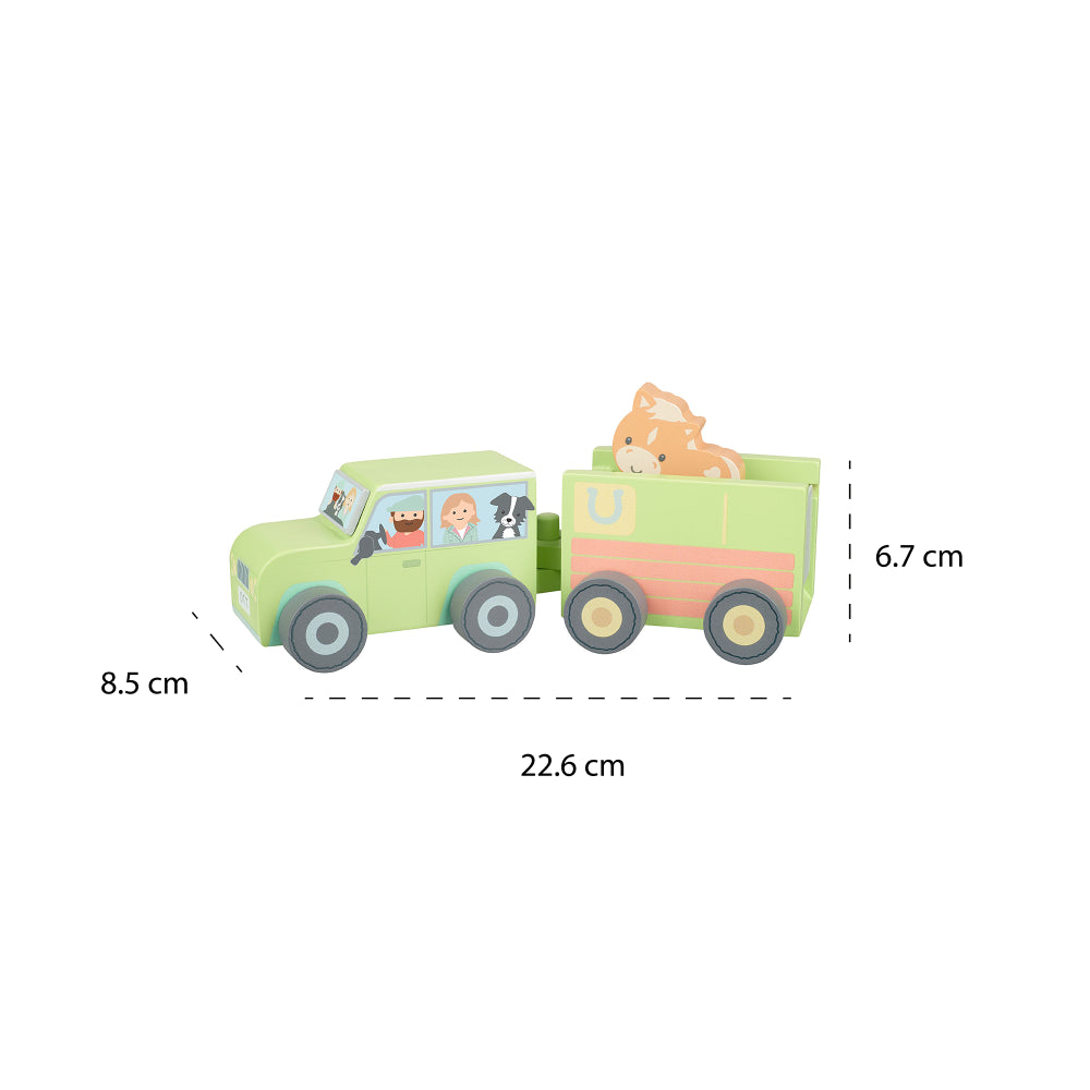 Farm 4x4 with Horse Box| Orange Tree Toys