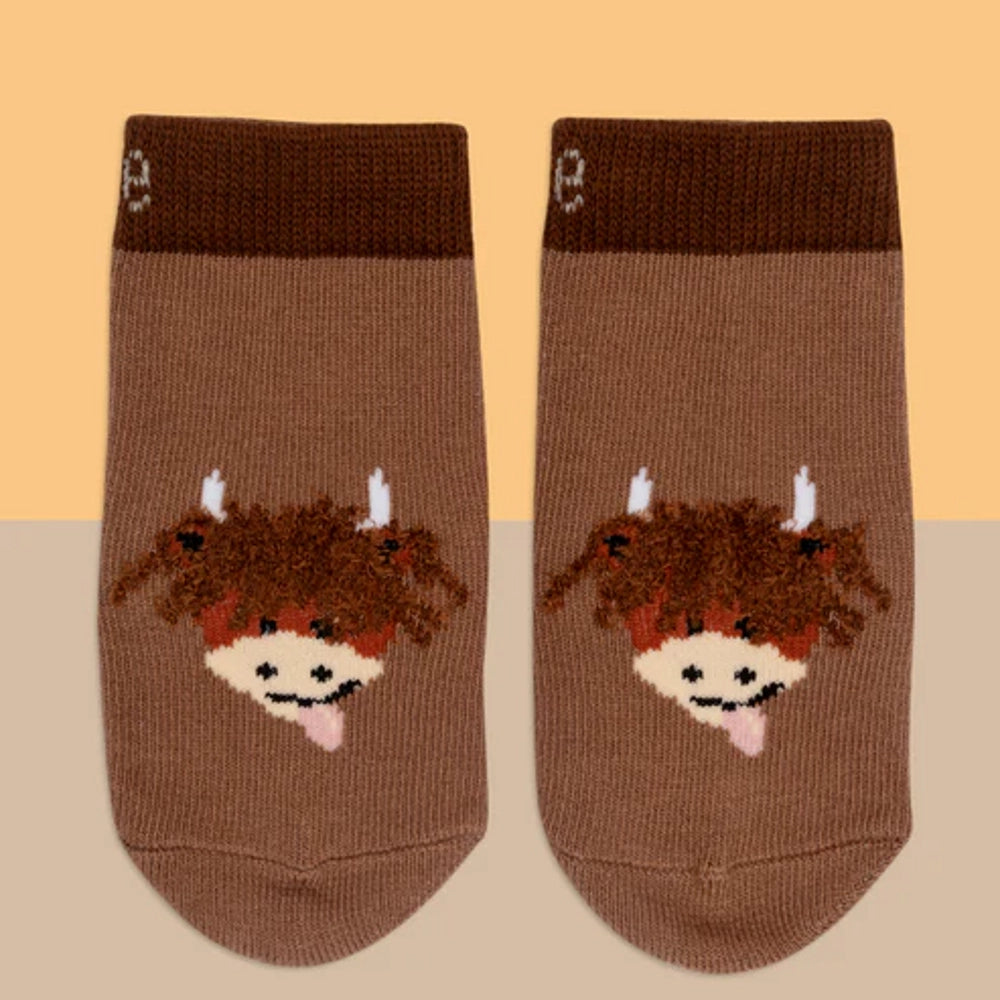 Highland Cow Neutral Socks | Blade & Rose