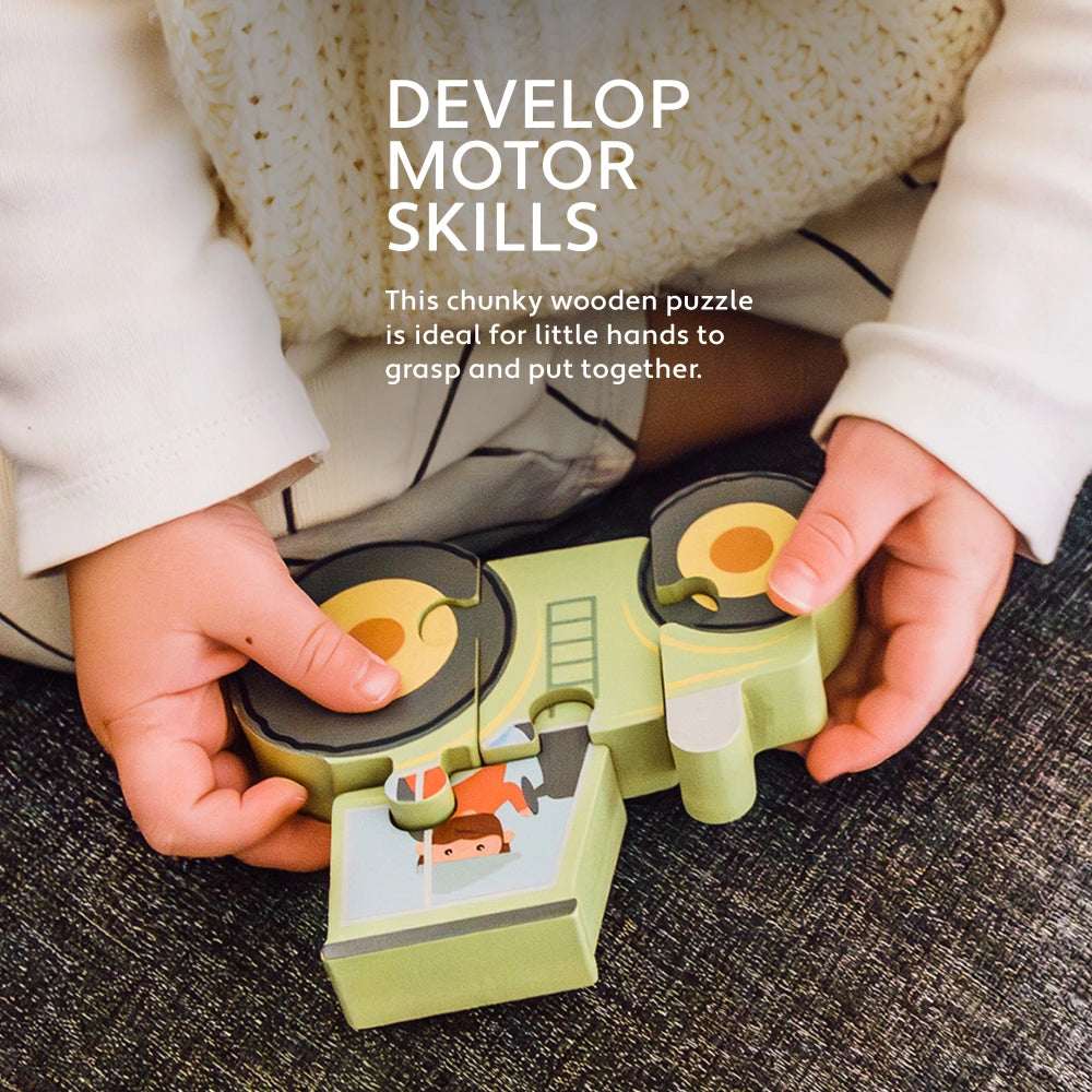 Mini Tractor Wooden Puzzle