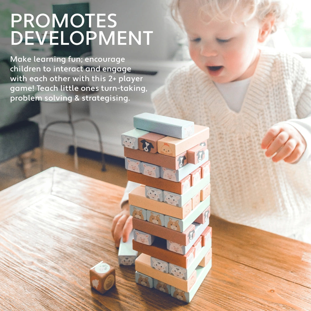 Farmyard Tumbling Tower | Orange Tree Toys