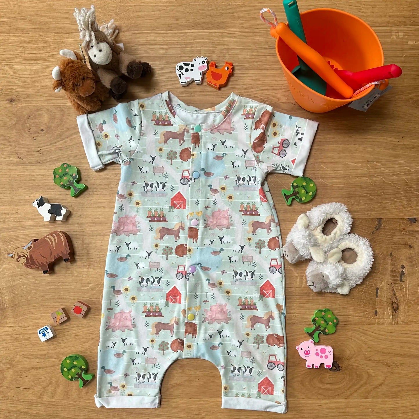 Farm Short Sleeved Romper | Cotswold Baby Co.