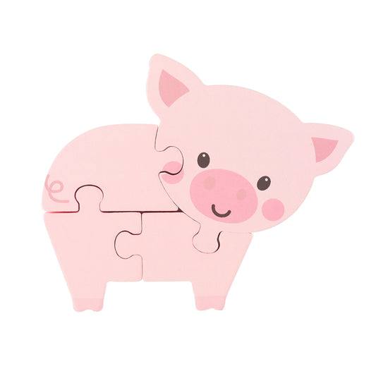 Mini Pig Wooden Puzzle