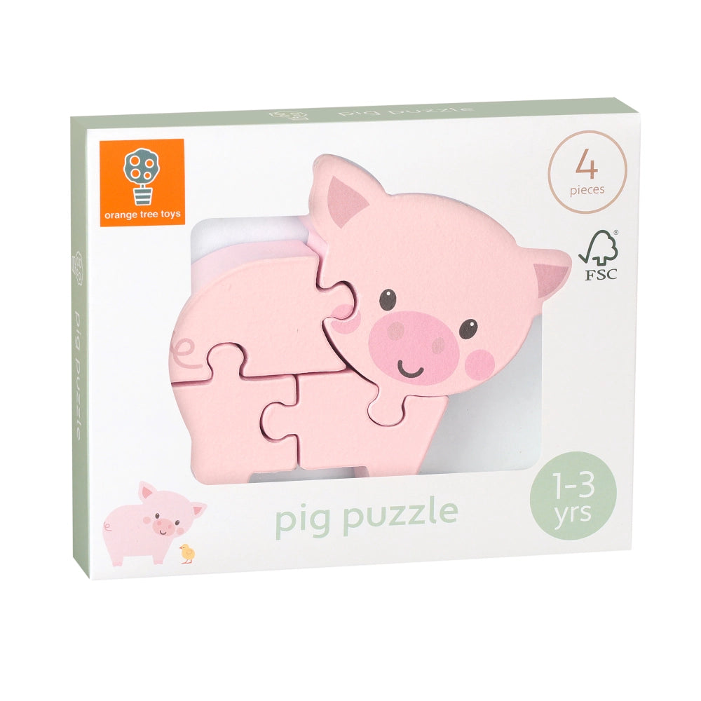 Mini Pig Wooden Puzzle