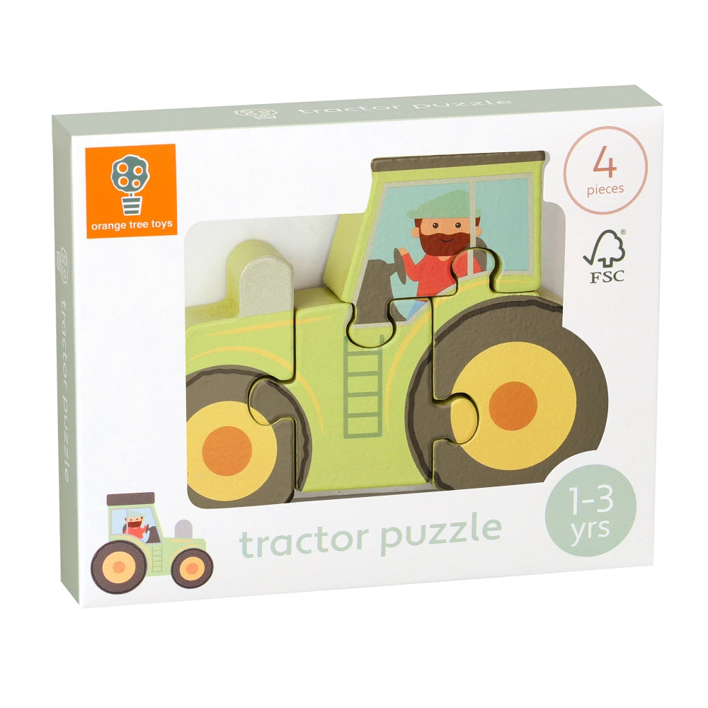 Mini Tractor Wooden Puzzle