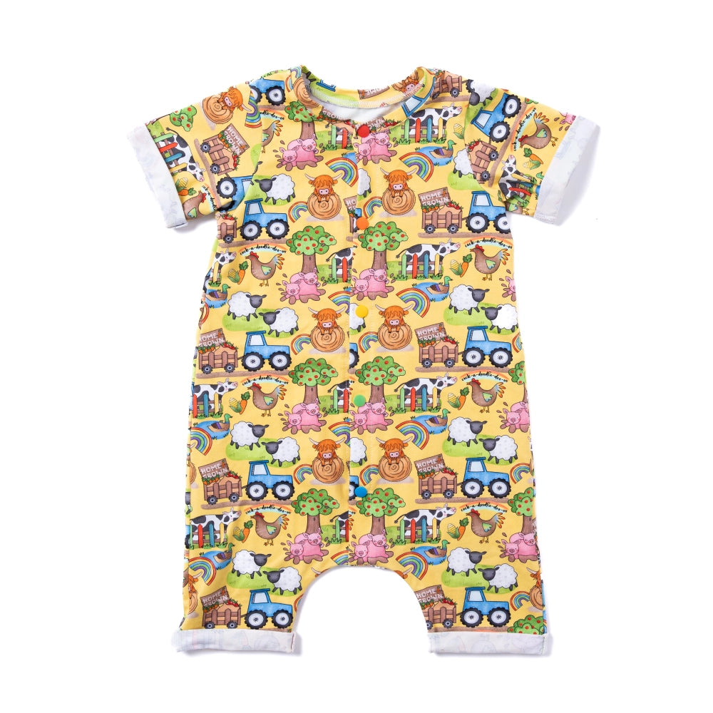 Yellow Farm Short Sleeved Romper | Cotswold Baby Co.