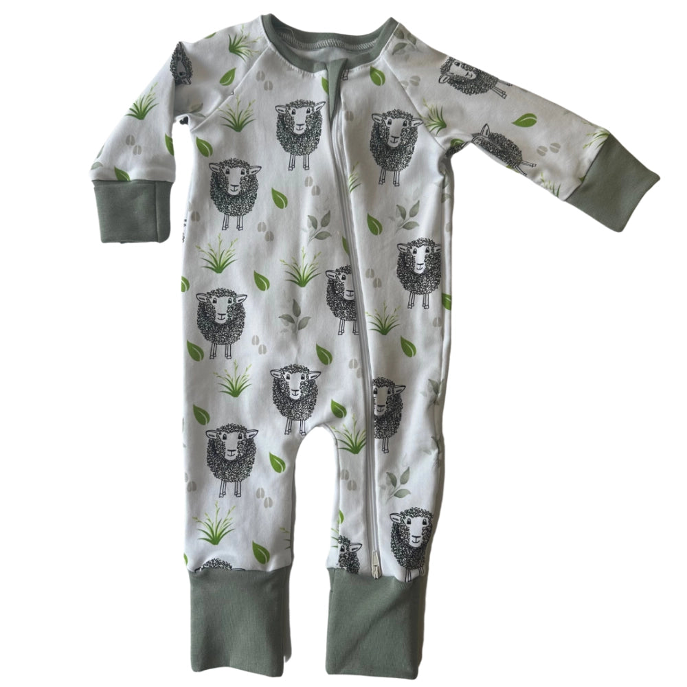 Lamb Zip Up Sleepsuit | Cotswold Baby Co