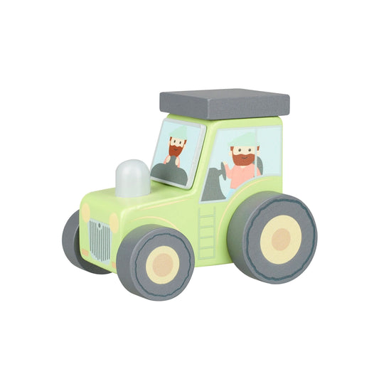 Wooden Green Tractor