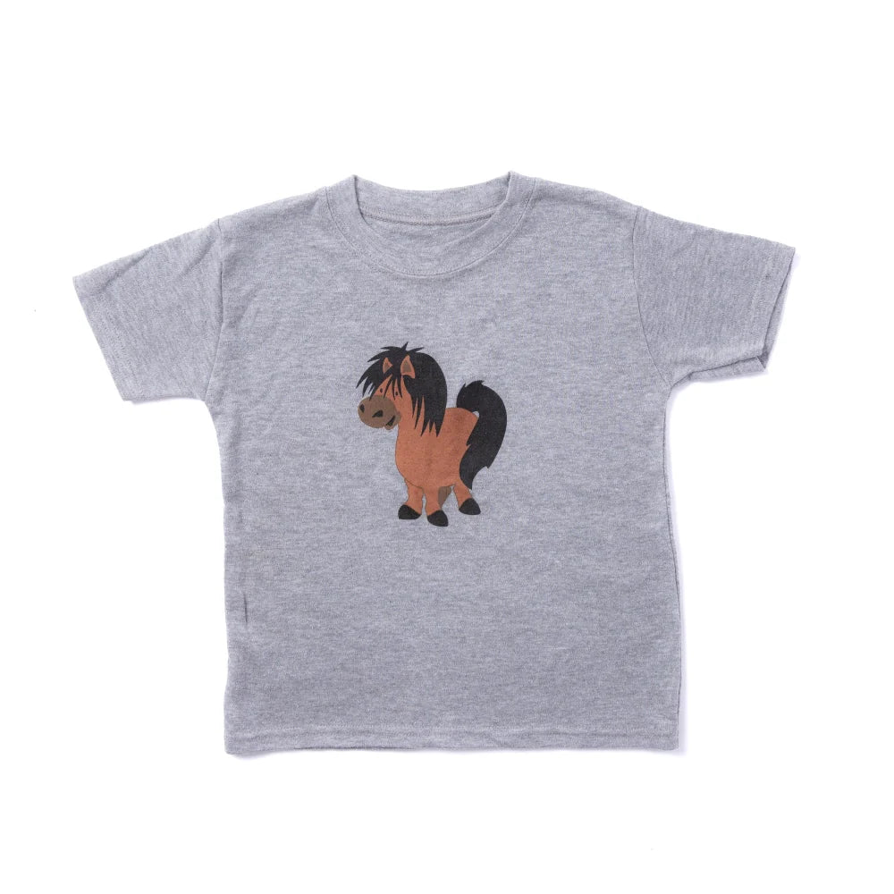 Shetland Pony Grey Short-Sleeve T-shirt | Cotswold Baby Co