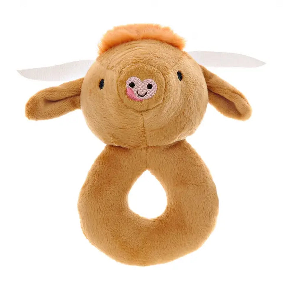 Highland Cow Baby Rattle
