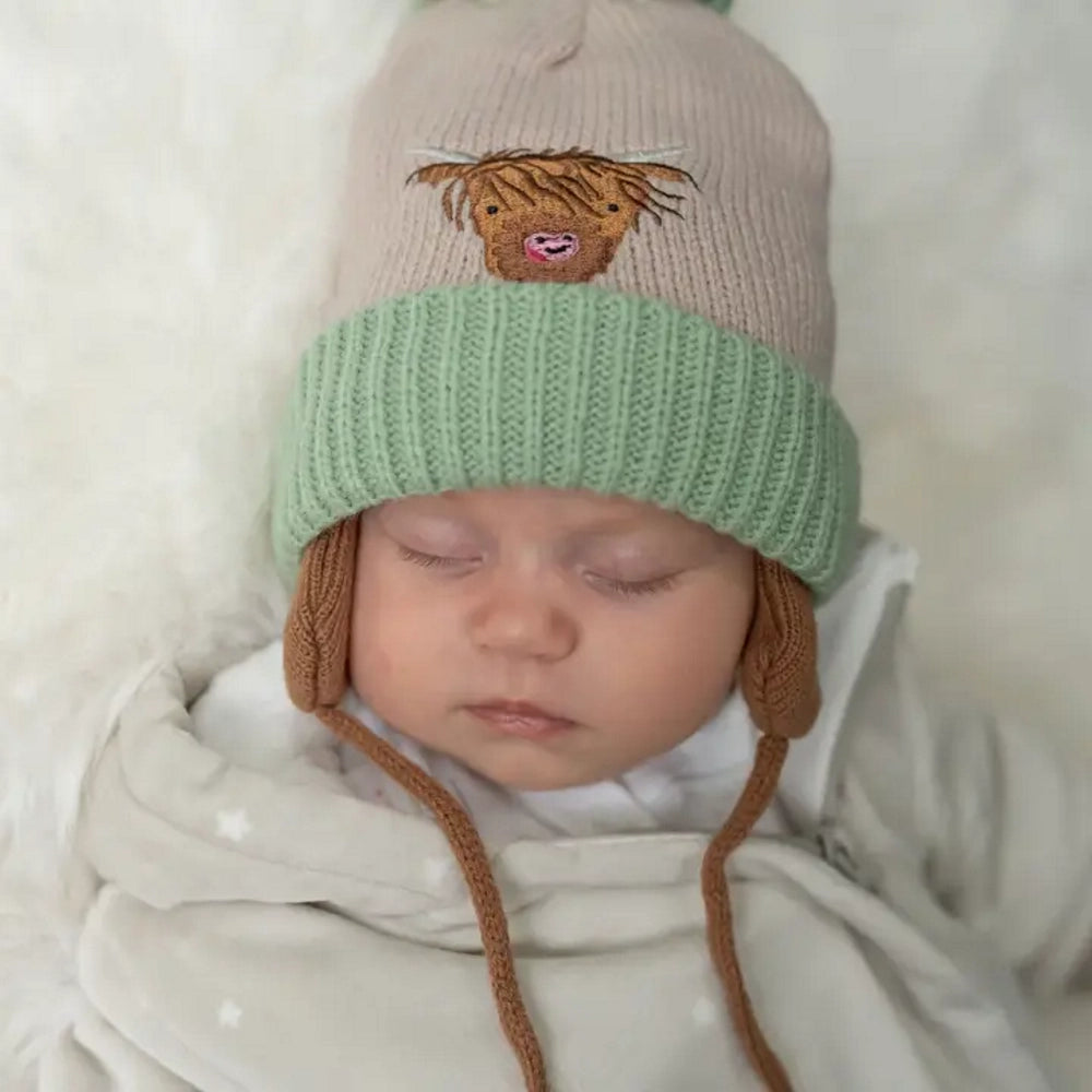 HIghland Cow Wooly Hat & Mittens| Ziggle Baby