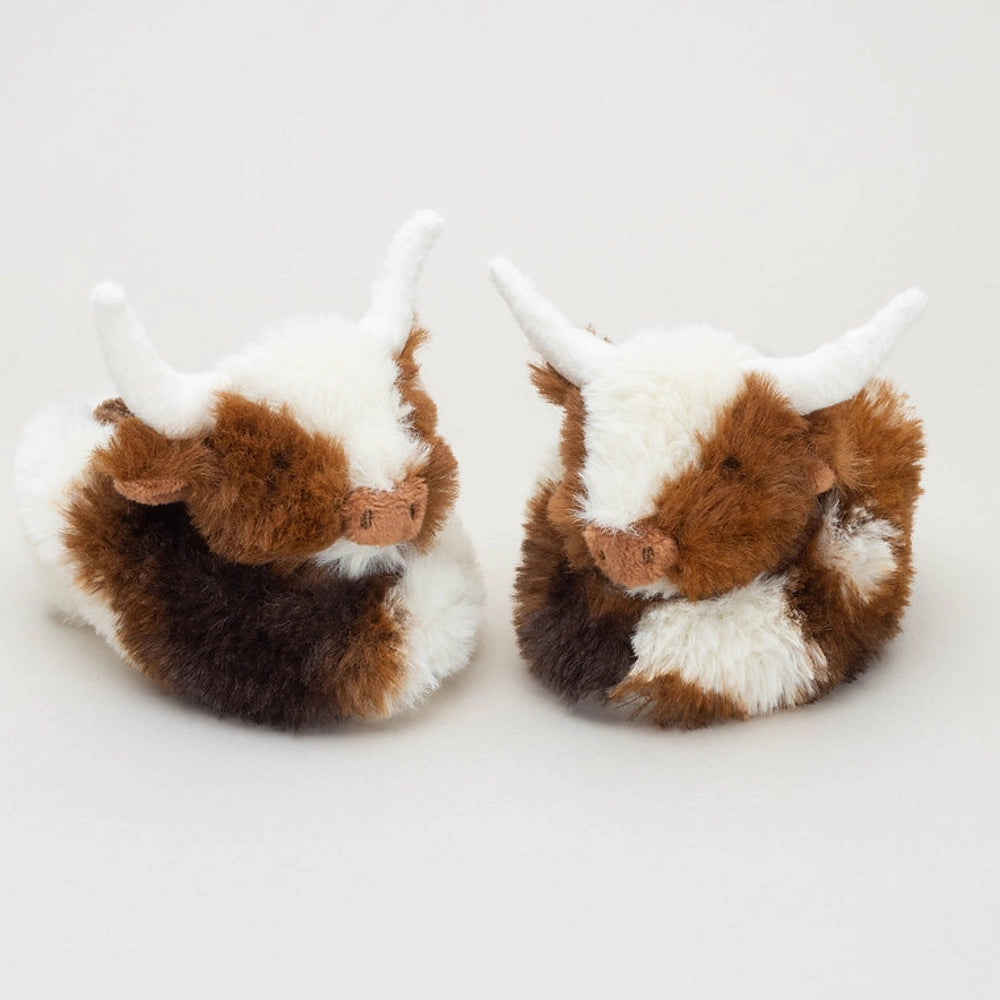 Texas Longhorn Cow Baby Slippers