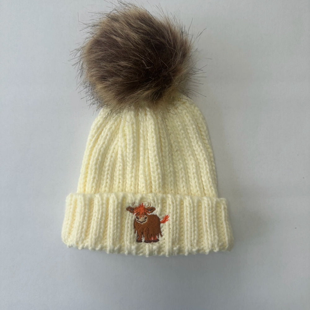 Highland Cow Bobble Hat | Cotswold Baby Co