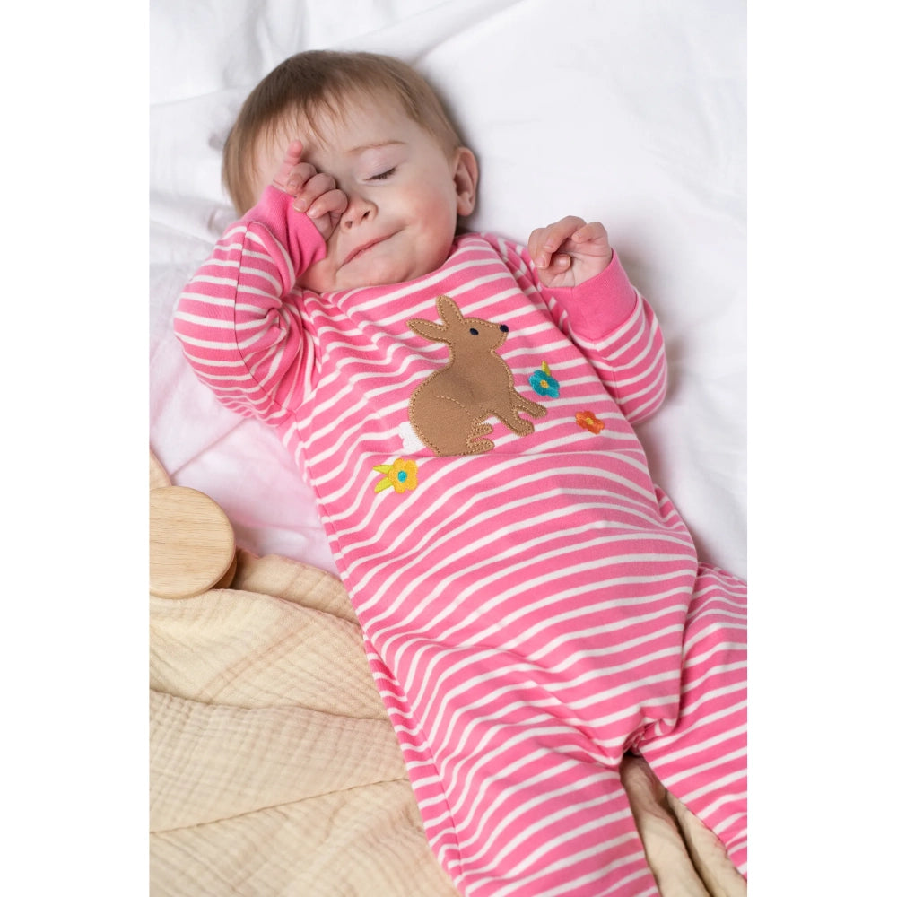 Pink Bunny Romper | Frugi