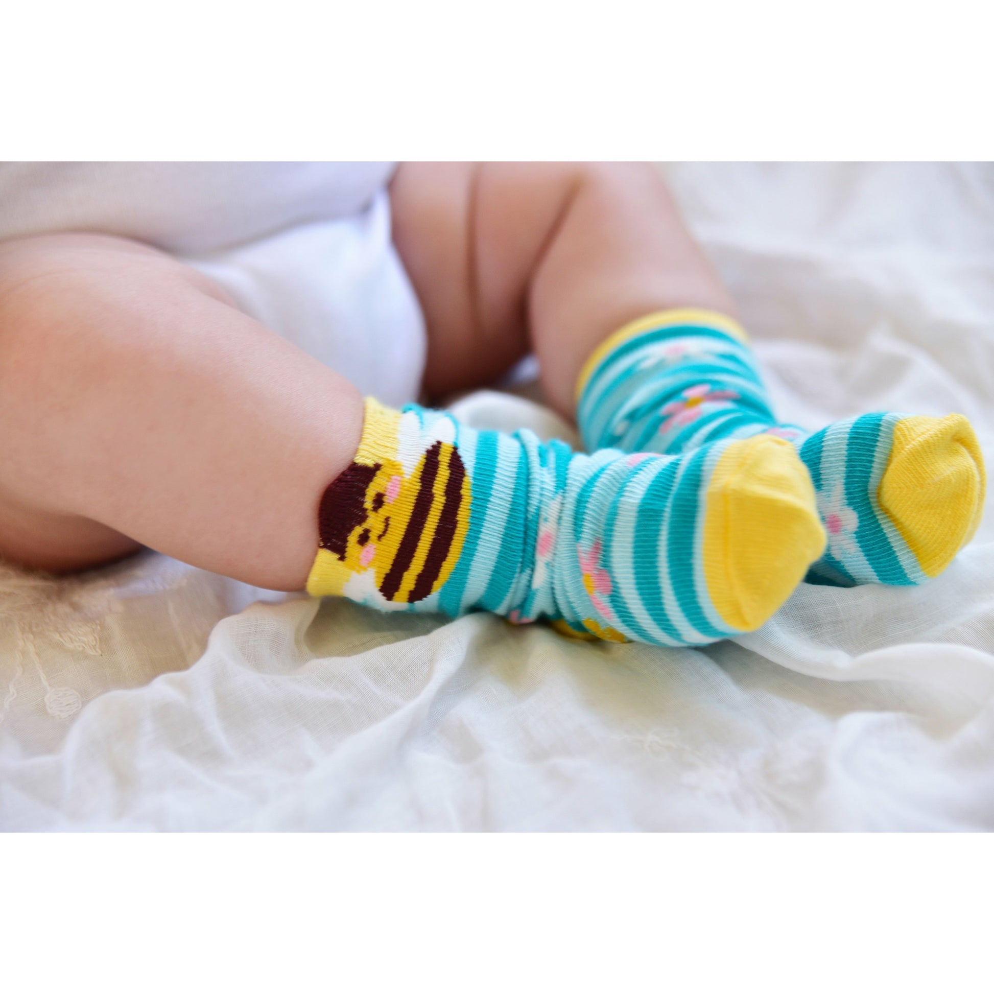 Bee Happy Socks by Powell Craft