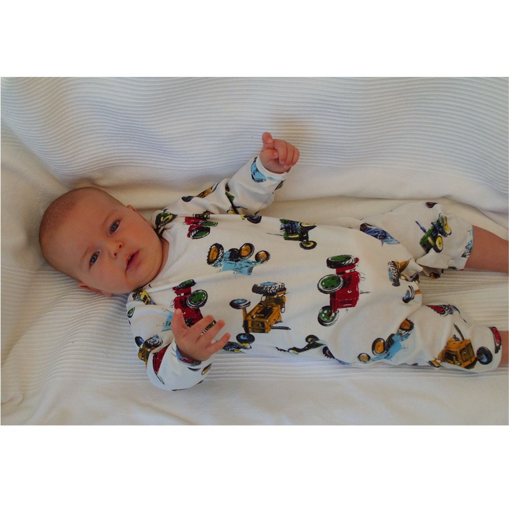 Tractor Baby Sleepsuit