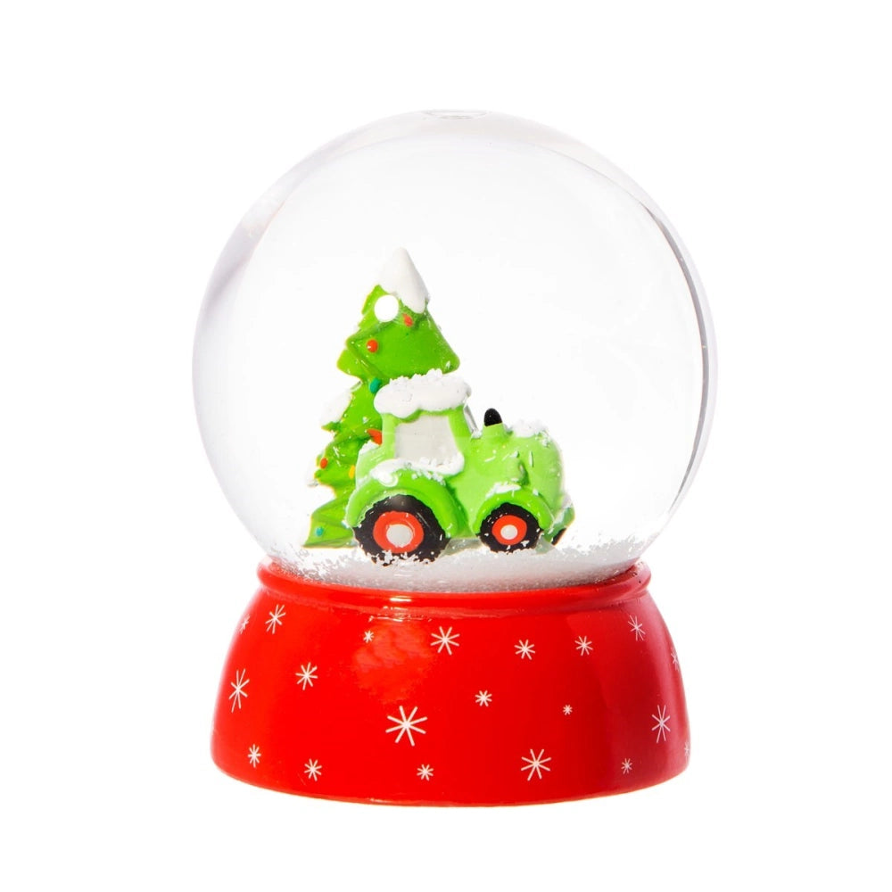 tractor snowglobe