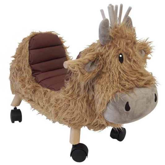 Hubert Highland Cow Ride on toy by Little Bird Told Me | Cotswold Baby Co