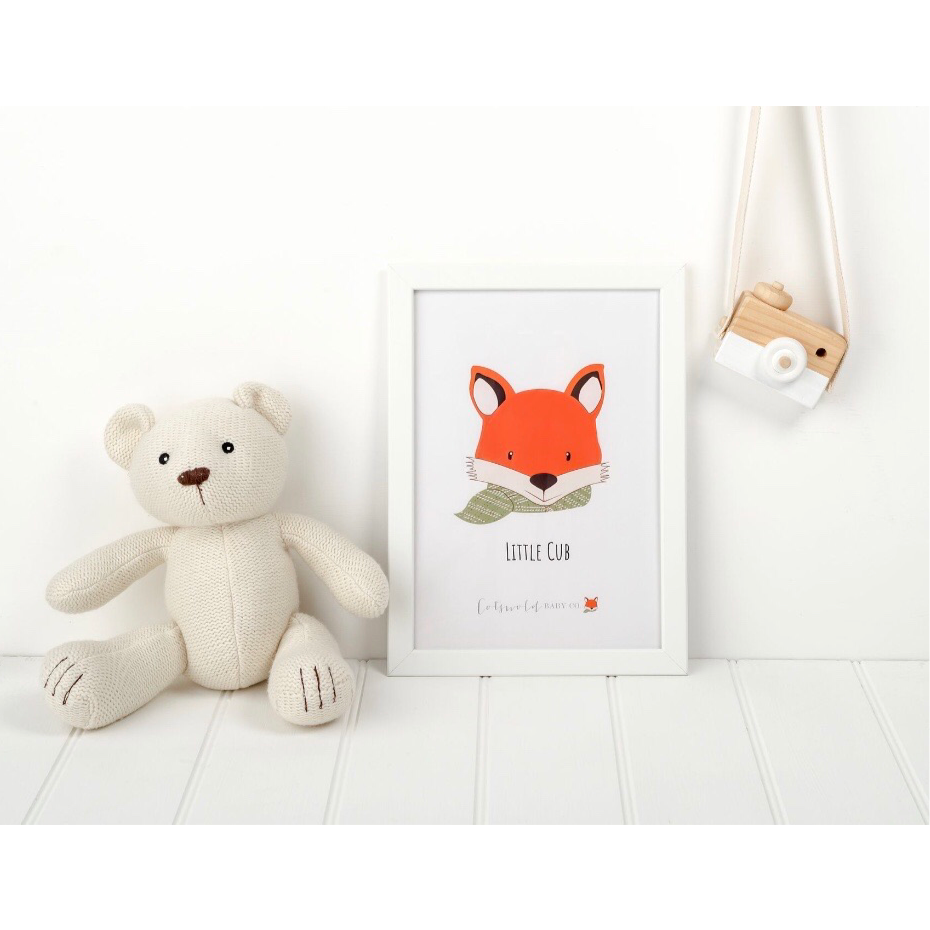 Bertie Fox Cub A4 Print - cotswold baby co