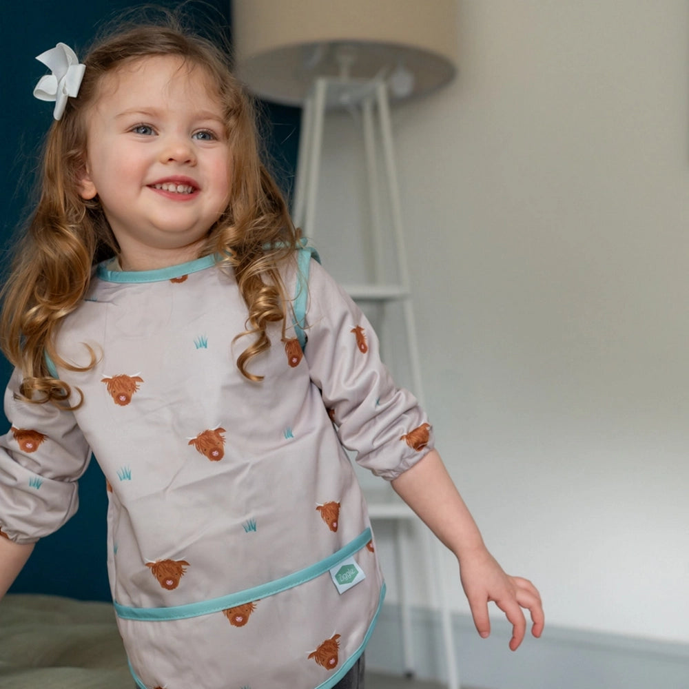 Coverall Highland Cow Bib| Ziggle Baby