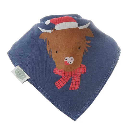Highland Cow Christmas Bib | Ziggle Baby