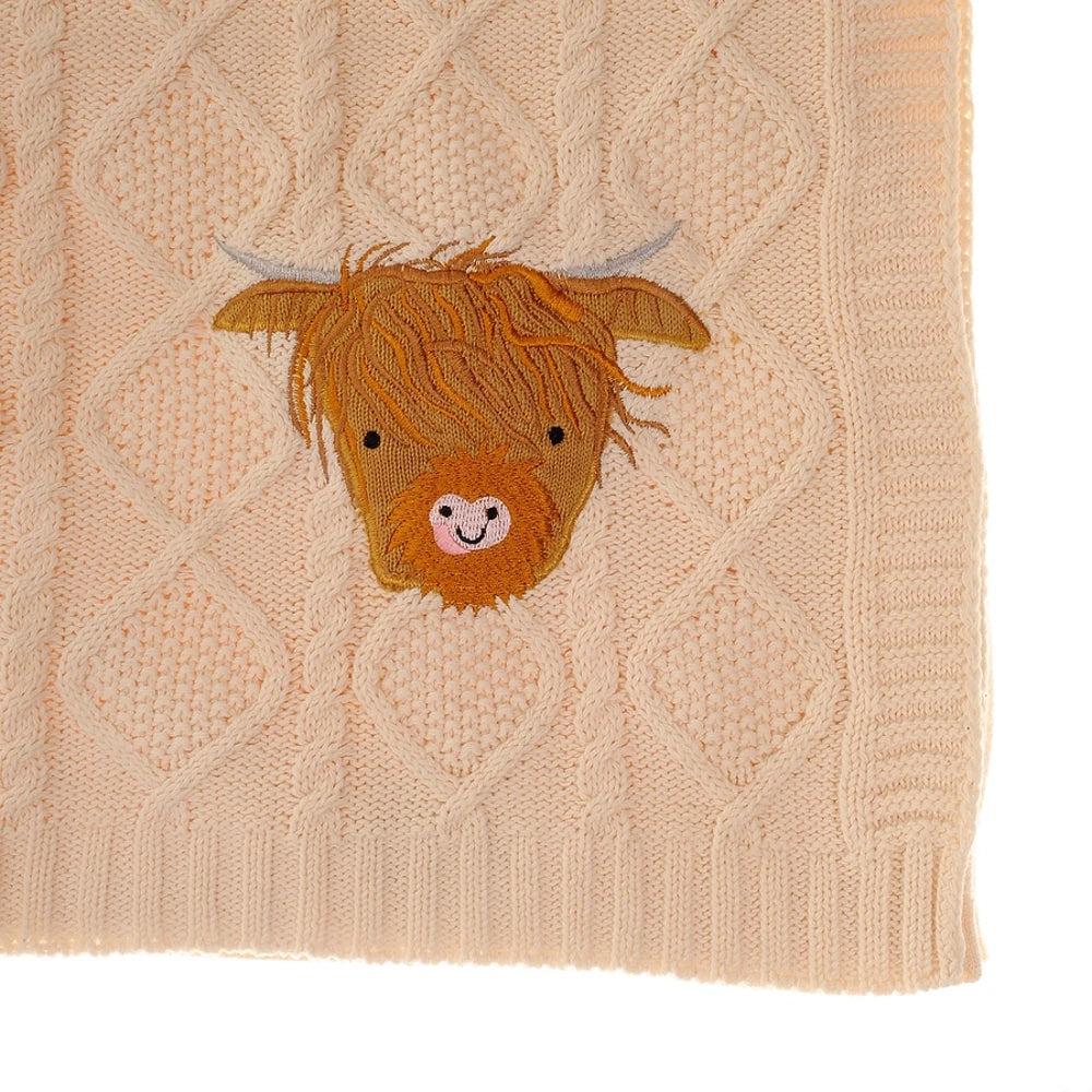 Highland Cow Baby Blanket | Ziggle Baby