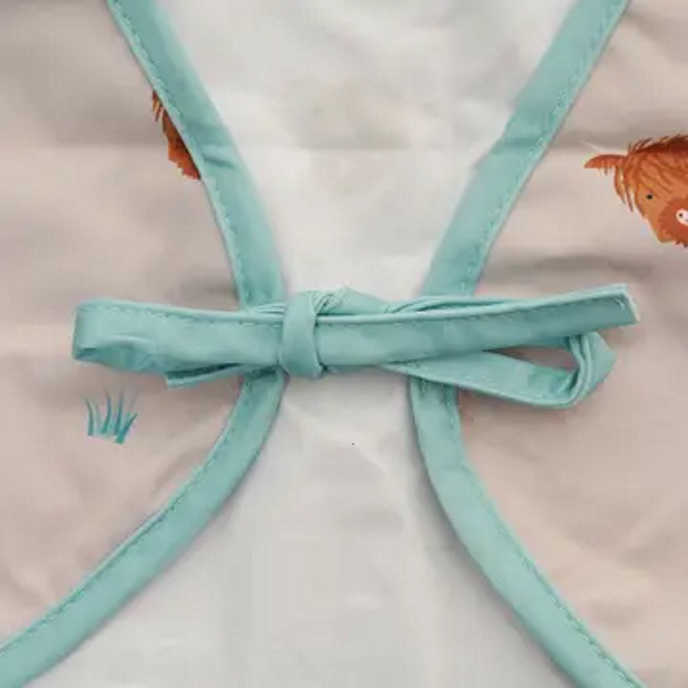 Coverall Highland Cow Bib| Ziggle Baby