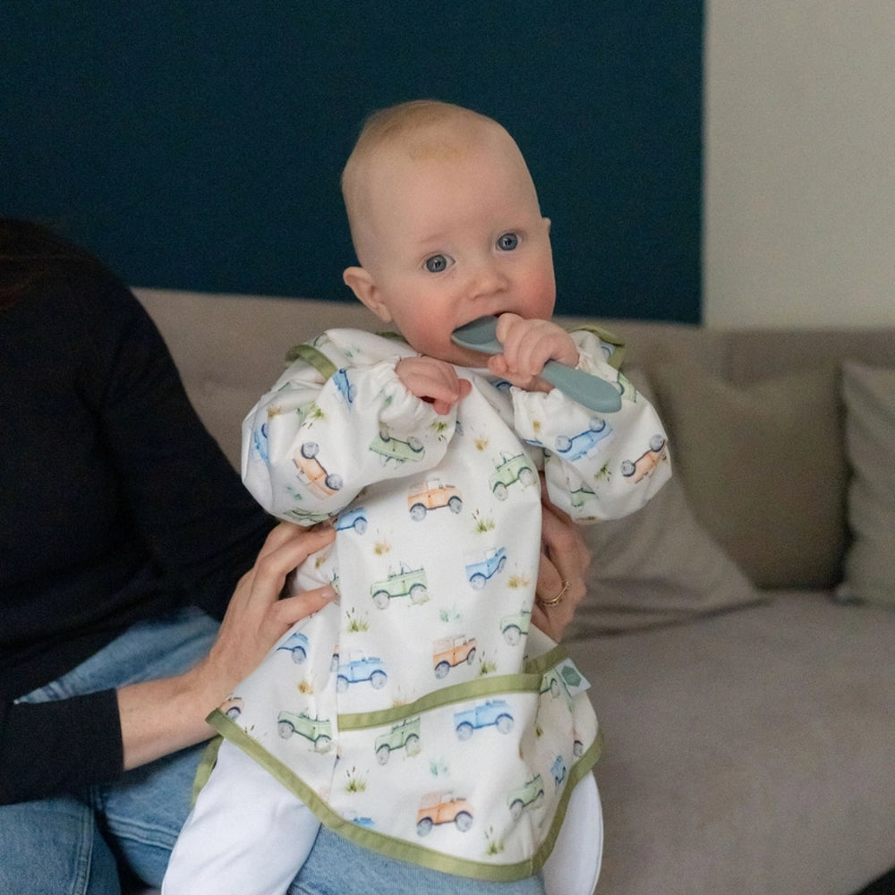 Coverall Farm Vehicles Bib| Ziggle Baby