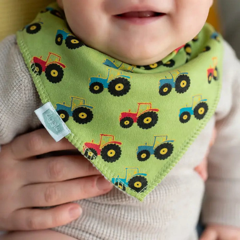 Tractor Print Bib | Ziggle Baby