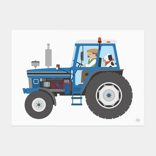 Farm Tractor A4 Print | Showler & Showler