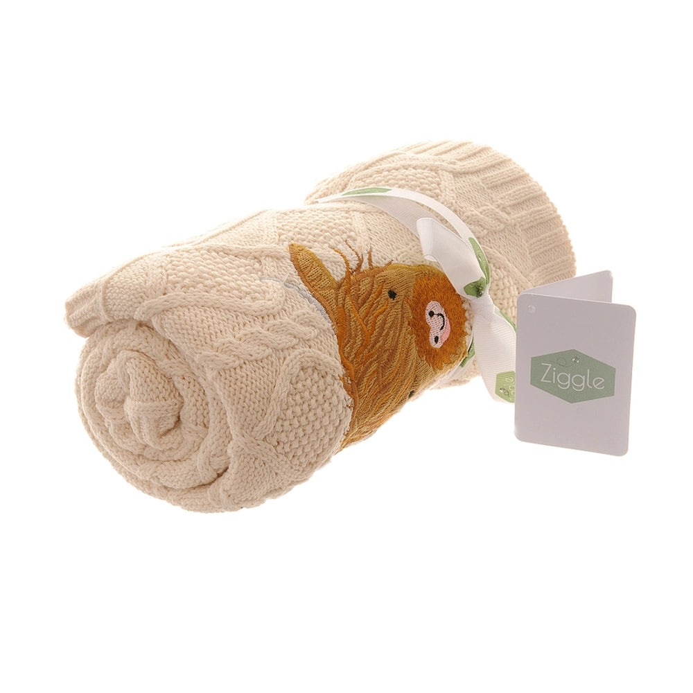 Highland Cow Baby Blanket | Ziggle Baby