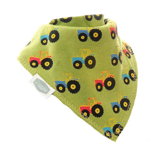 Tractor Print Bib | Ziggle Baby