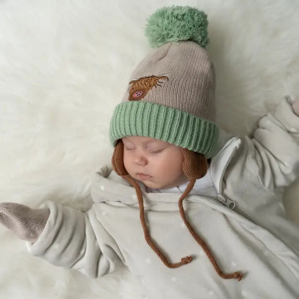 HIghland Cow Wooly Hat & Mittens| Ziggle Baby