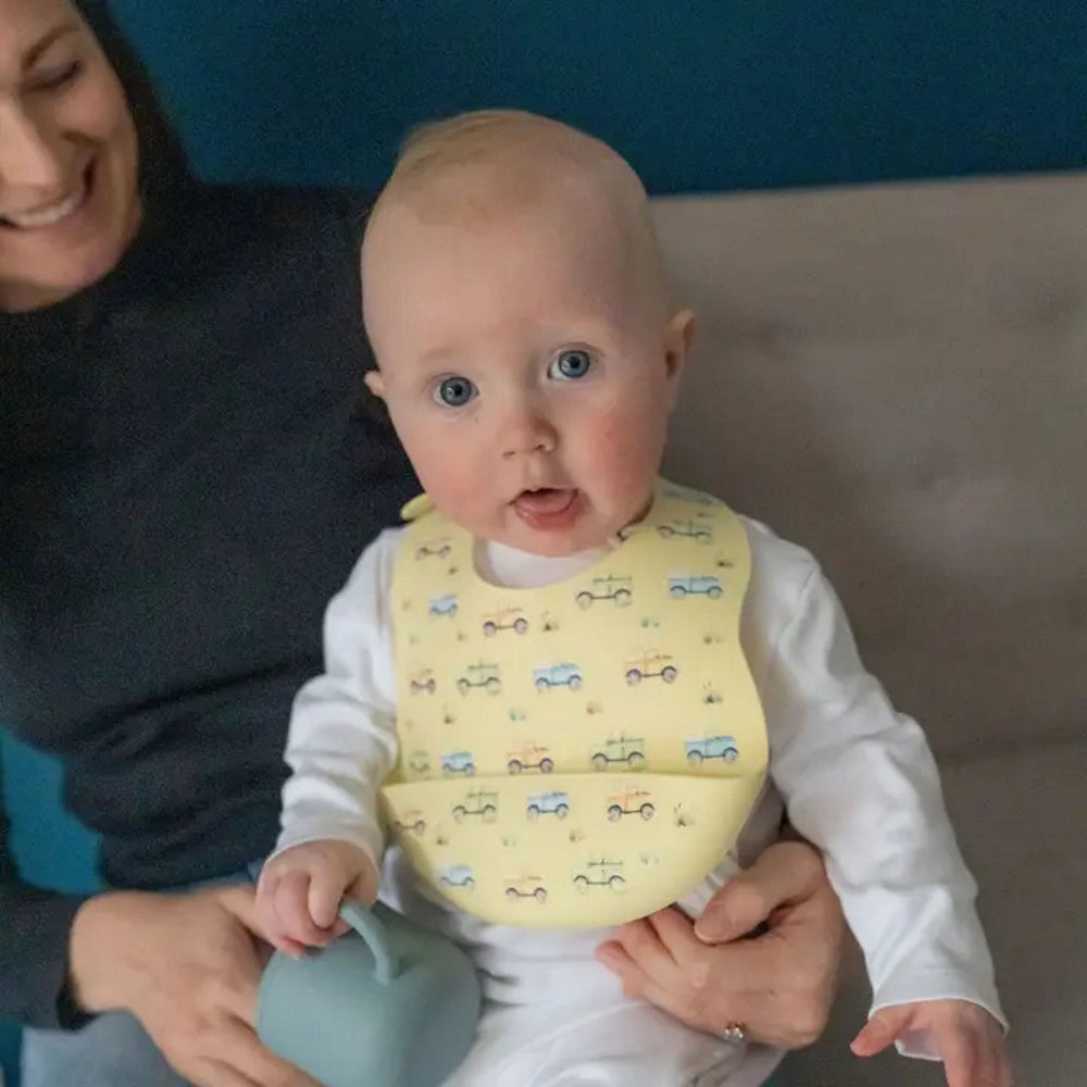 Catch it Silicone Farm Vehicles Bib| Ziggle Baby