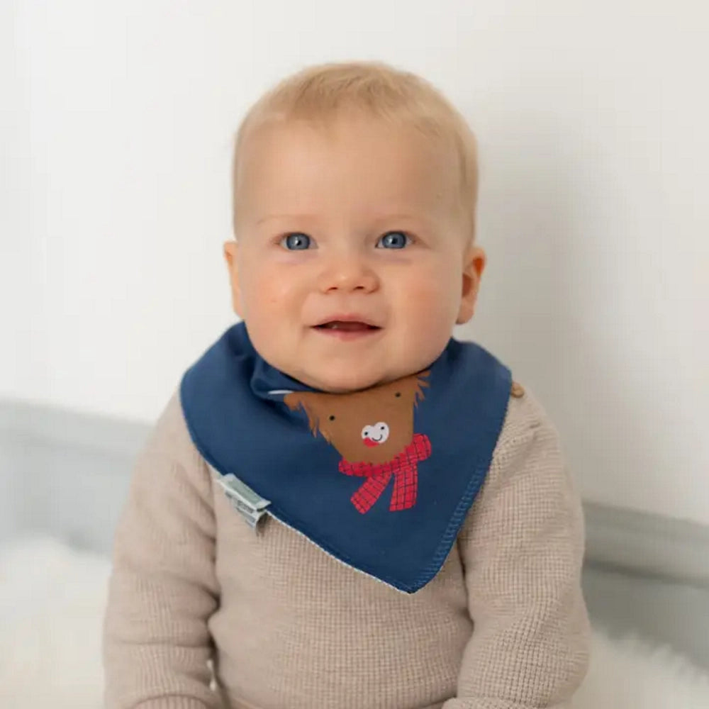 Highland Cow Christmas Bib | Ziggle Baby