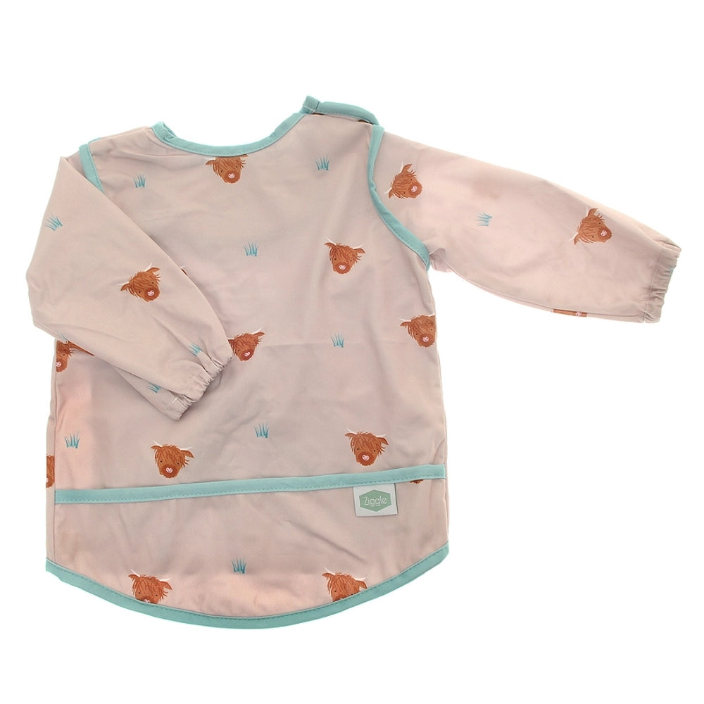 Coverall Highland Cow Bib| Ziggle Baby