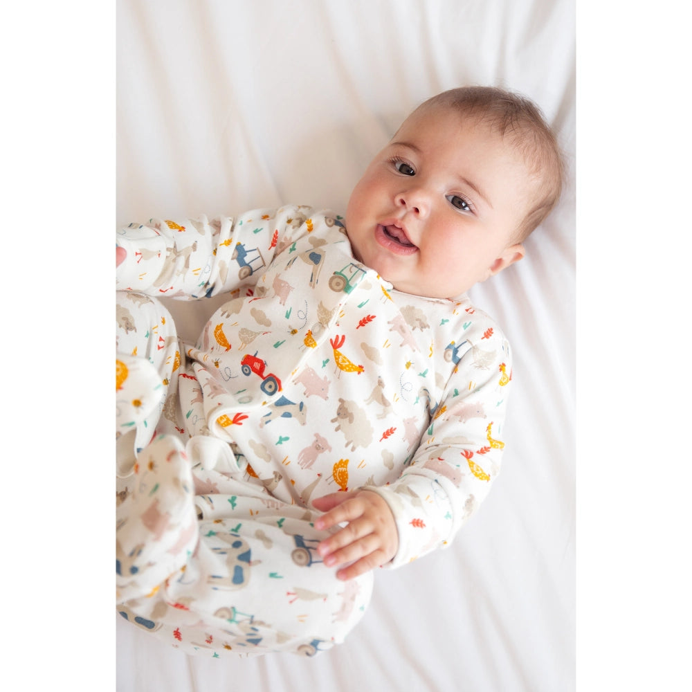 Farmyard Friends Sleepsuit | Frugi